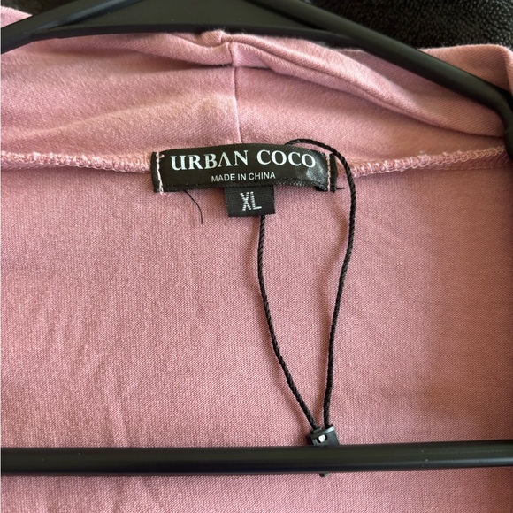 NWOT Urban Coco Women’s Open Front Blush Cardigan Size XL - Picture 7 of 7